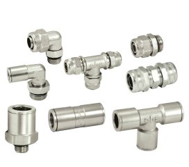 Быстросъемные обжимные соединения для воздуха EBS серия S00 и M00